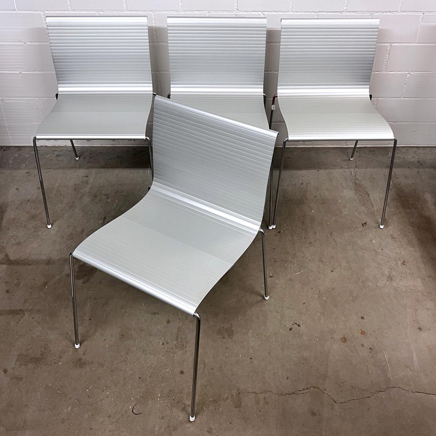 4 Aluminium Stühle, stapelbar