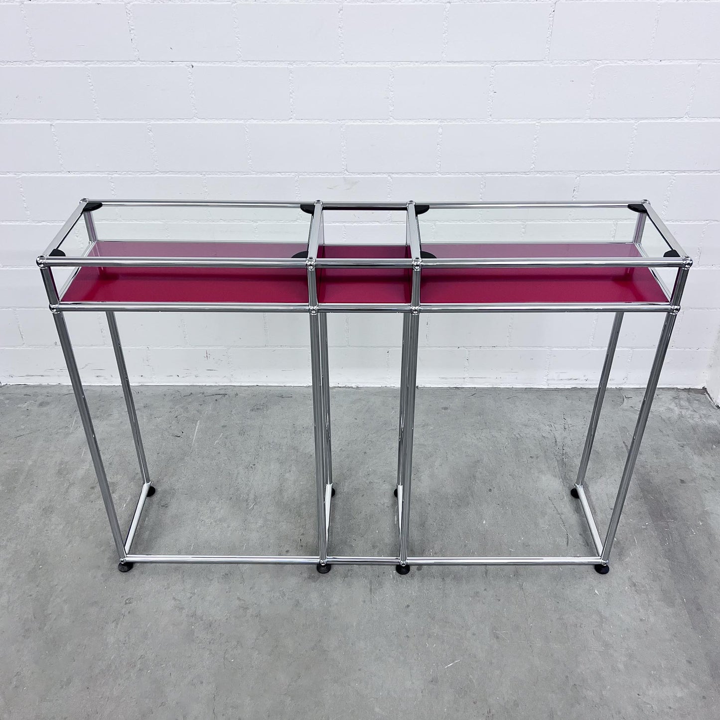 USM Sideboard Konsole, Rubinrot, Glas