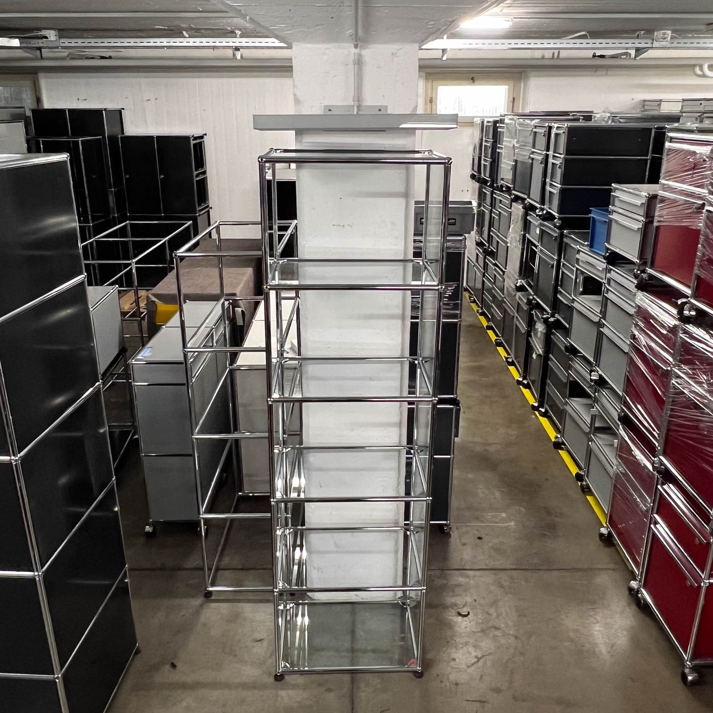 USM Vitrine, 5 Fächer vorne offen