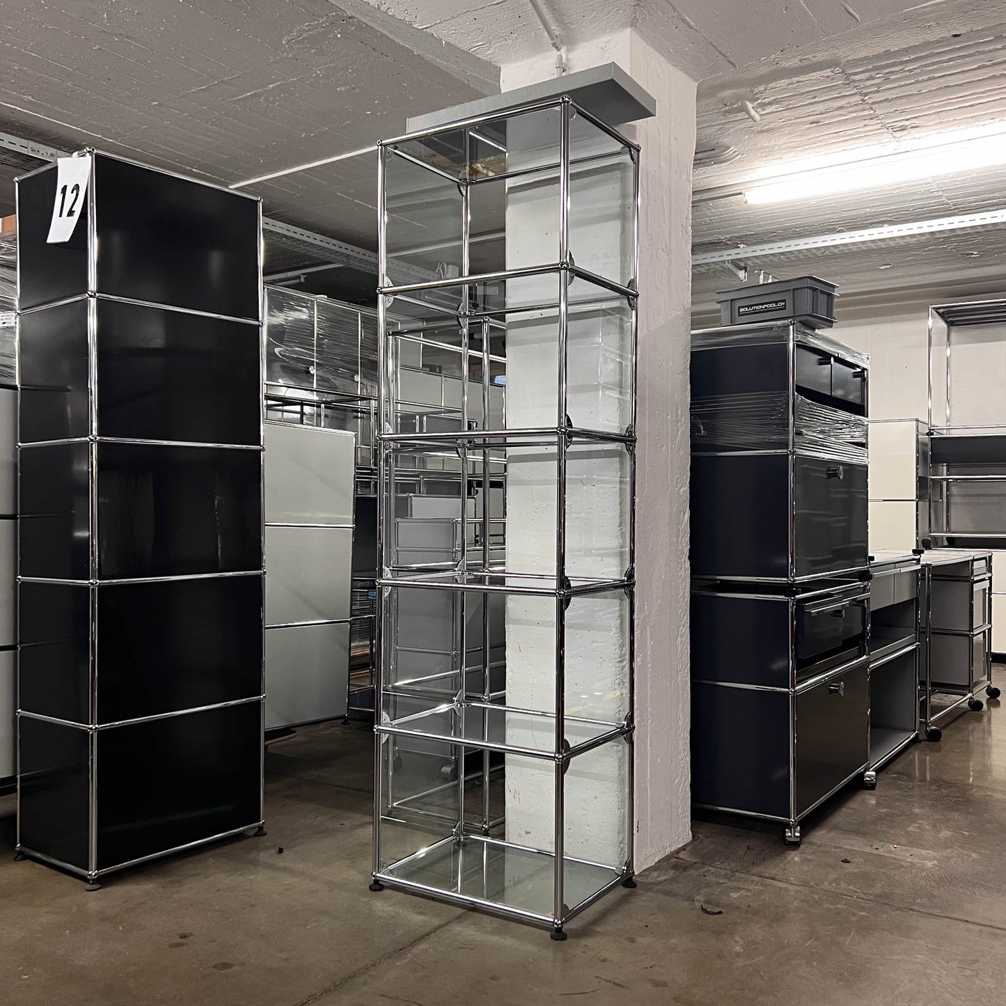 USM Vitrine, 5 Fächer vorne offen
