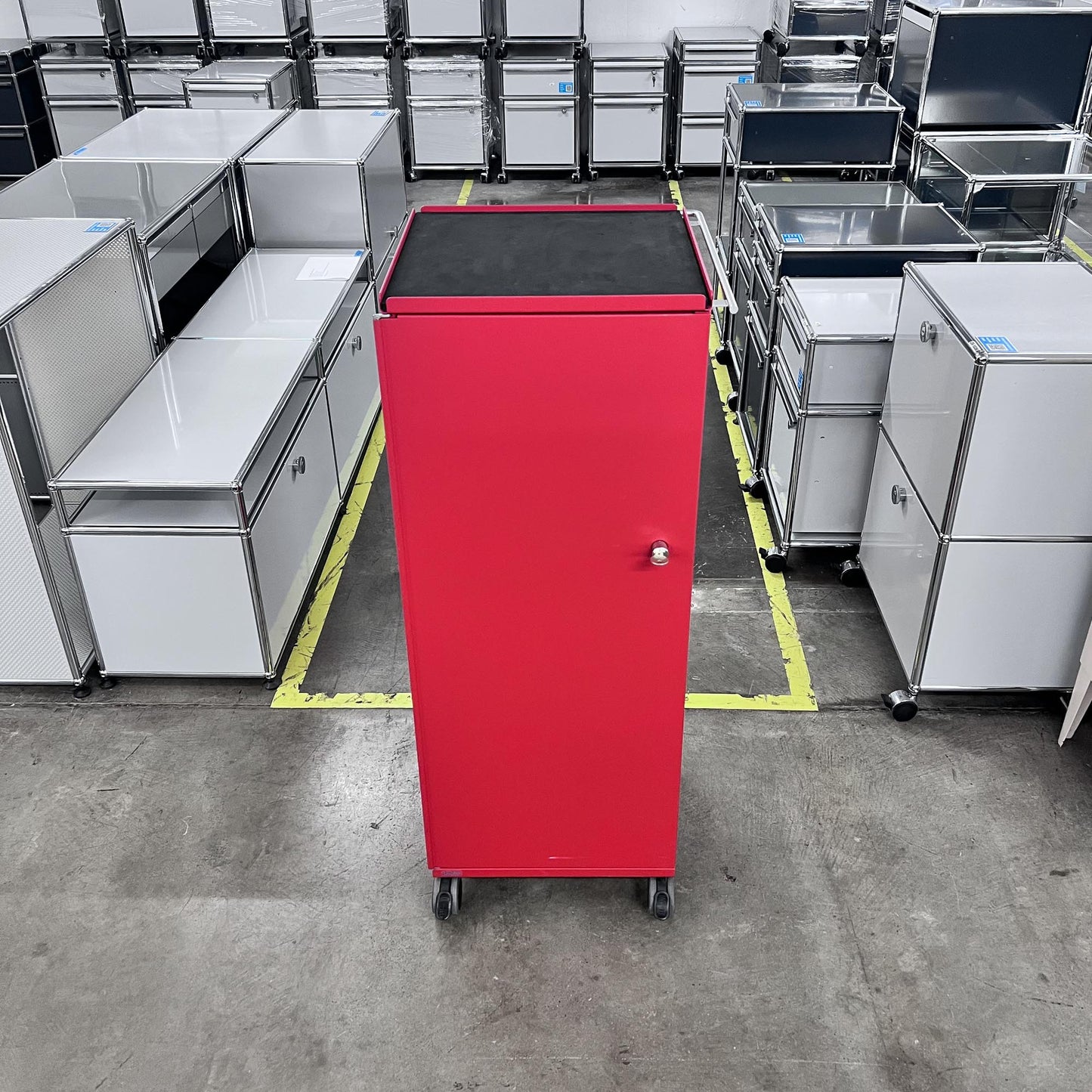 Bigla myBox Trolley, rot, 3 Schubladen, 1 Tablar