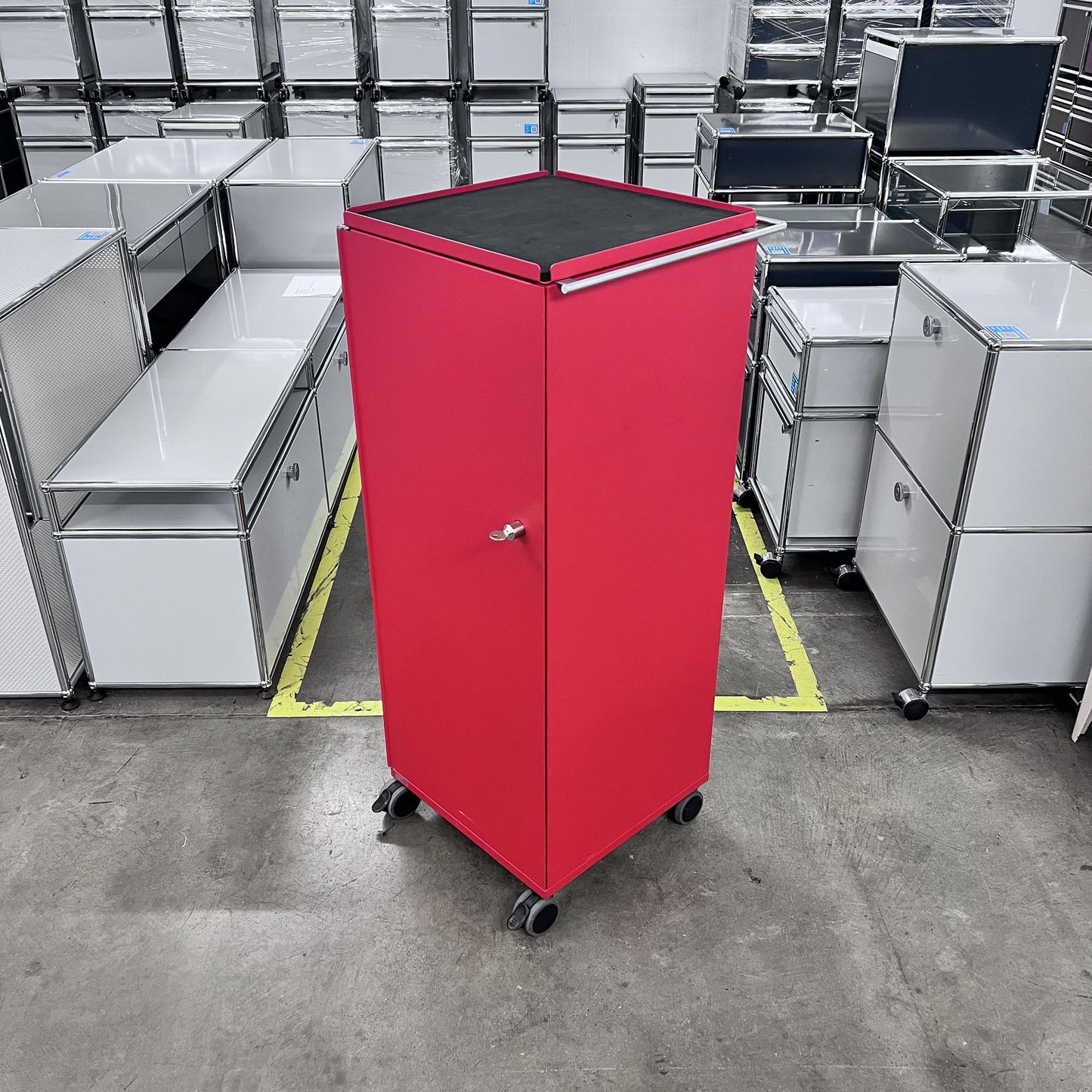 Bigla myBox Trolley, rot, 3 Schubladen, 1 Tablar