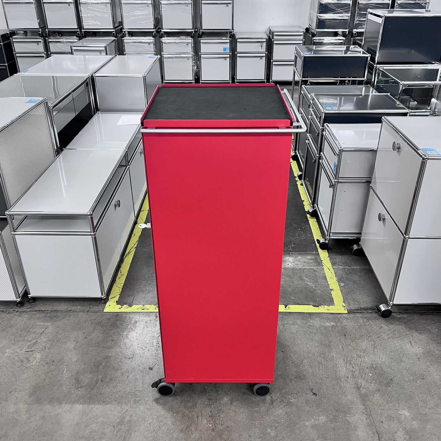Bigla myBox Trolley, rot, 3 Schubladen, 1 Tablar