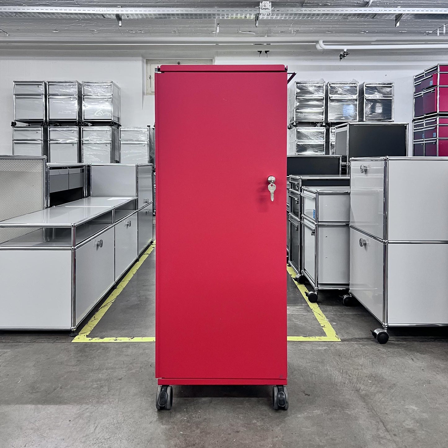 Bigla myBox Trolley, rot, 4 Schubladen, 1 Tablar