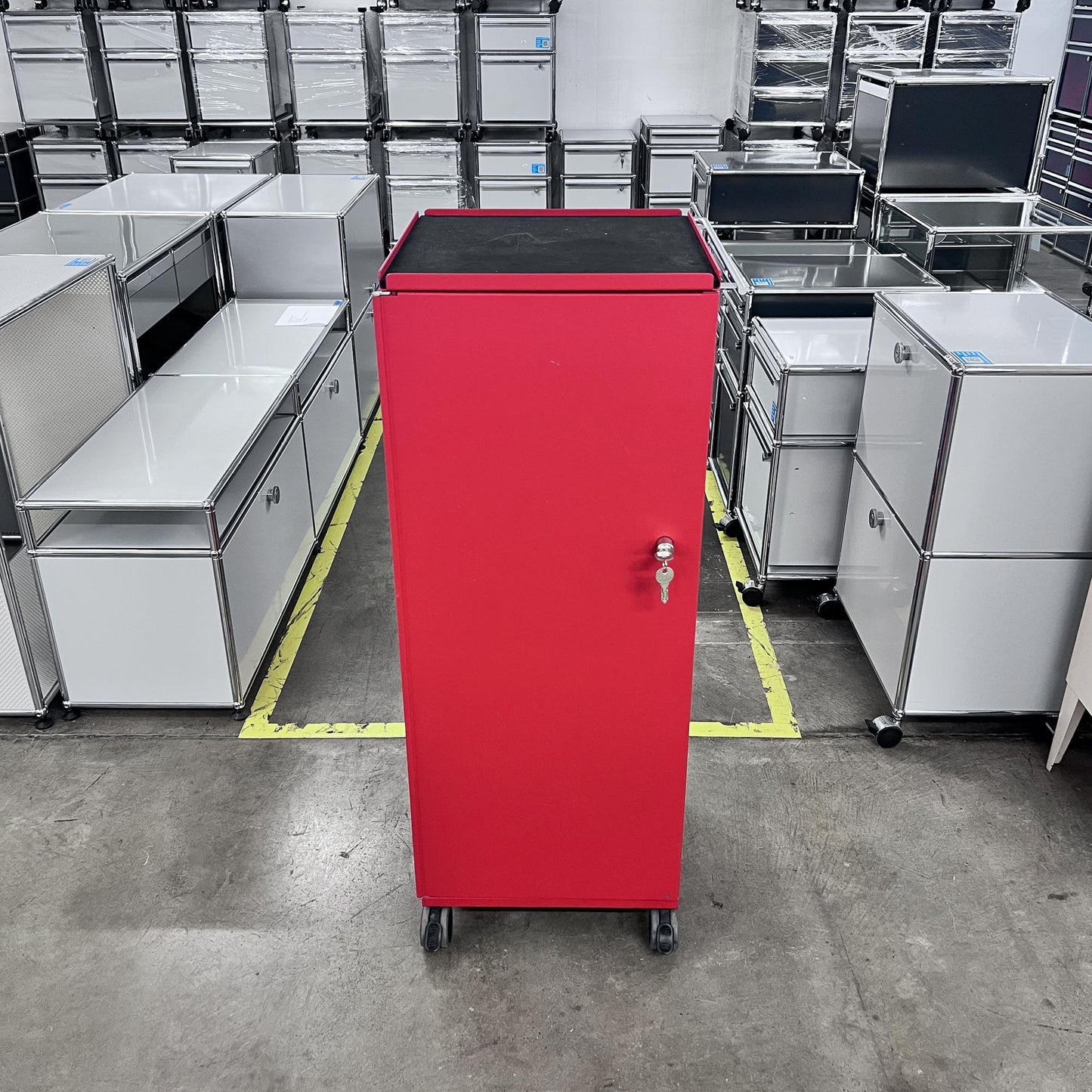 Bigla myBox Trolley, rot, 4 Schubladen, 1 Tablar