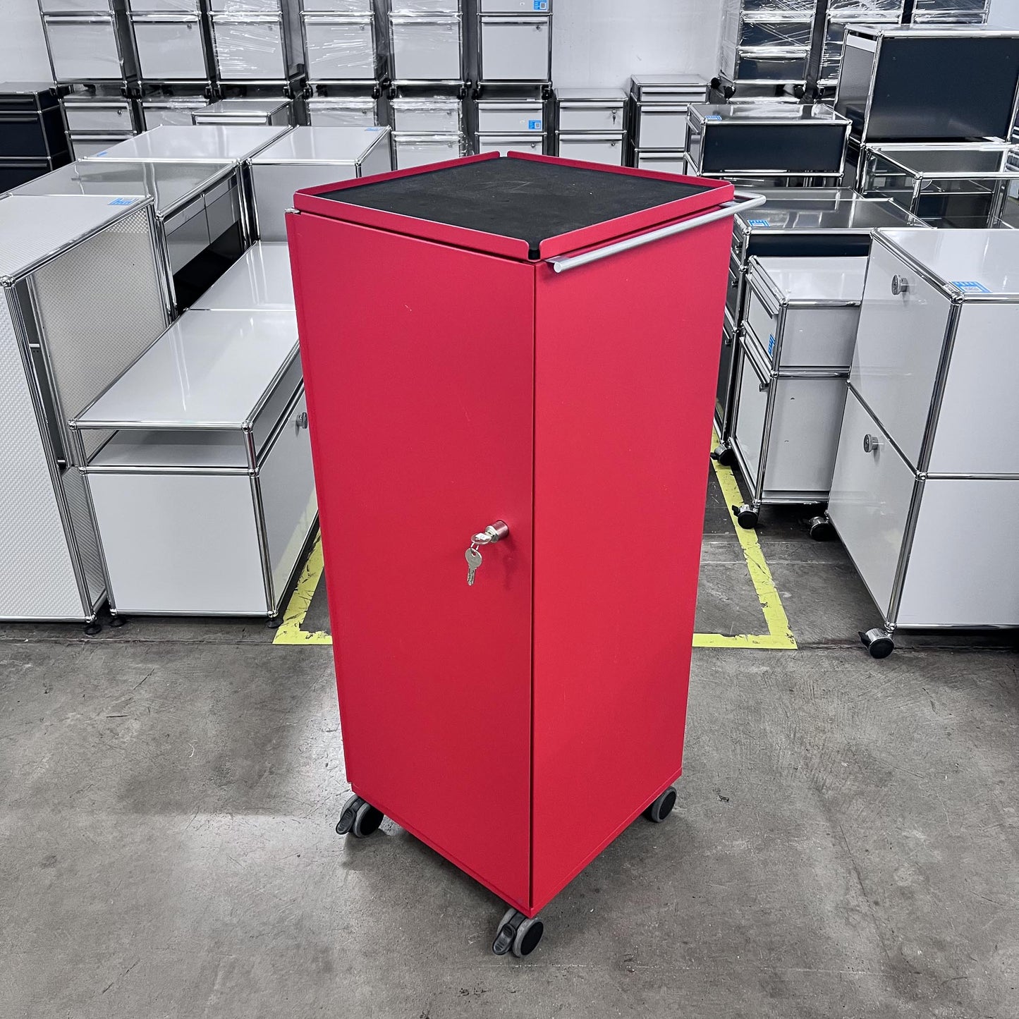 Bigla myBox Trolley, rot, 4 Schubladen, 1 Tablar