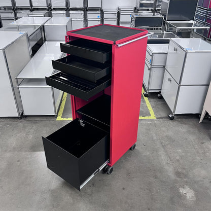 Bigla myBox Trolley, rot, 4 Schubladen, 1 Tablar