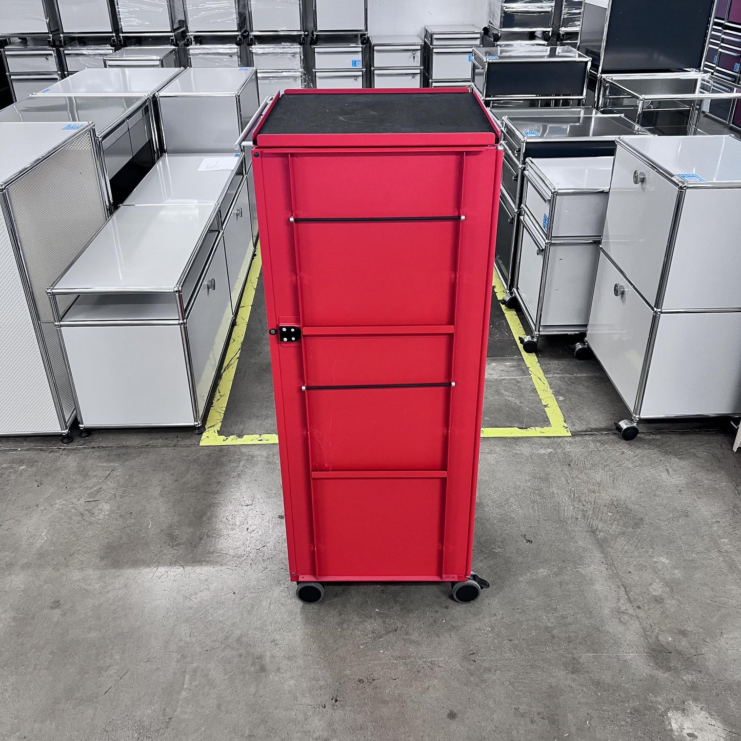 Bigla myBox Trolley, rot, 4 Schubladen, 1 Tablar