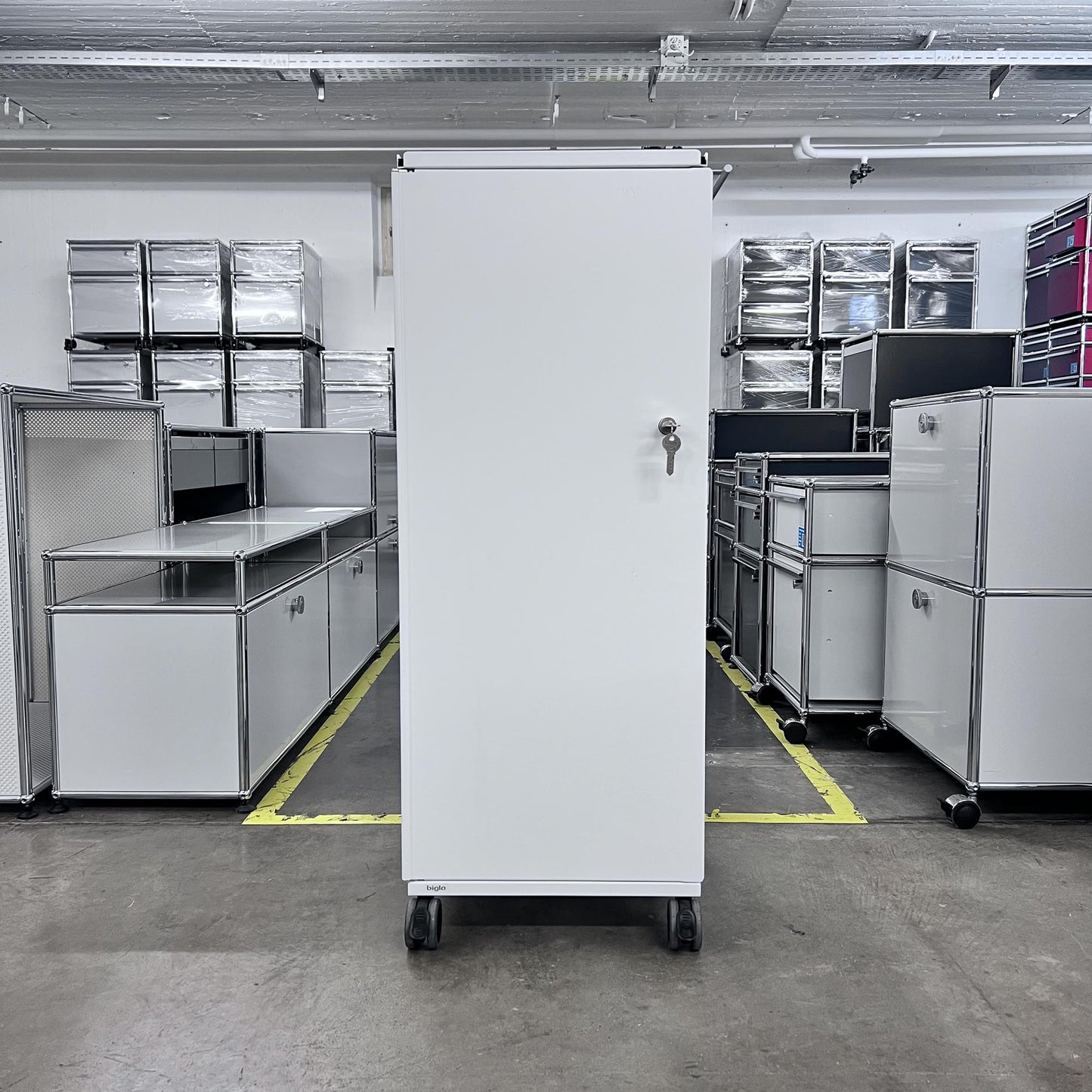 Bigla myBox Trolley, weiss, 3 Schubladen