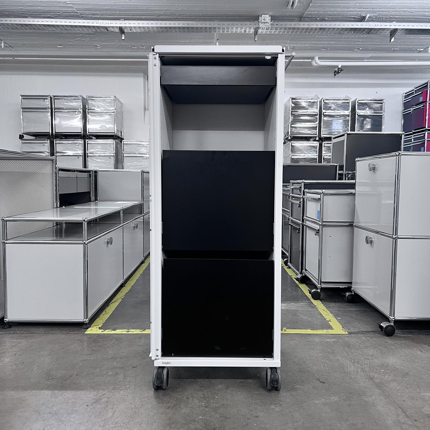 Bigla myBox Trolley, weiss, 3 Schubladen