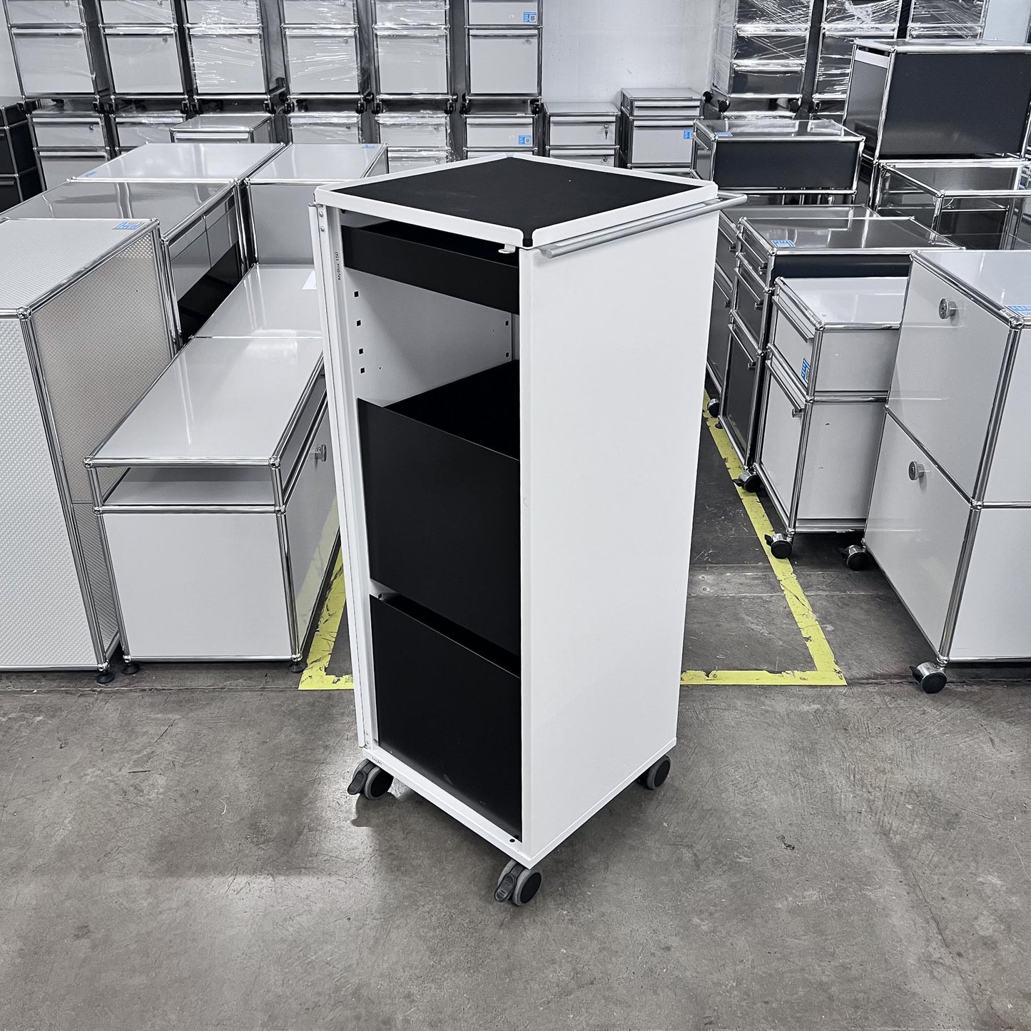 Bigla myBox Trolley, weiss, 3 Schubladen