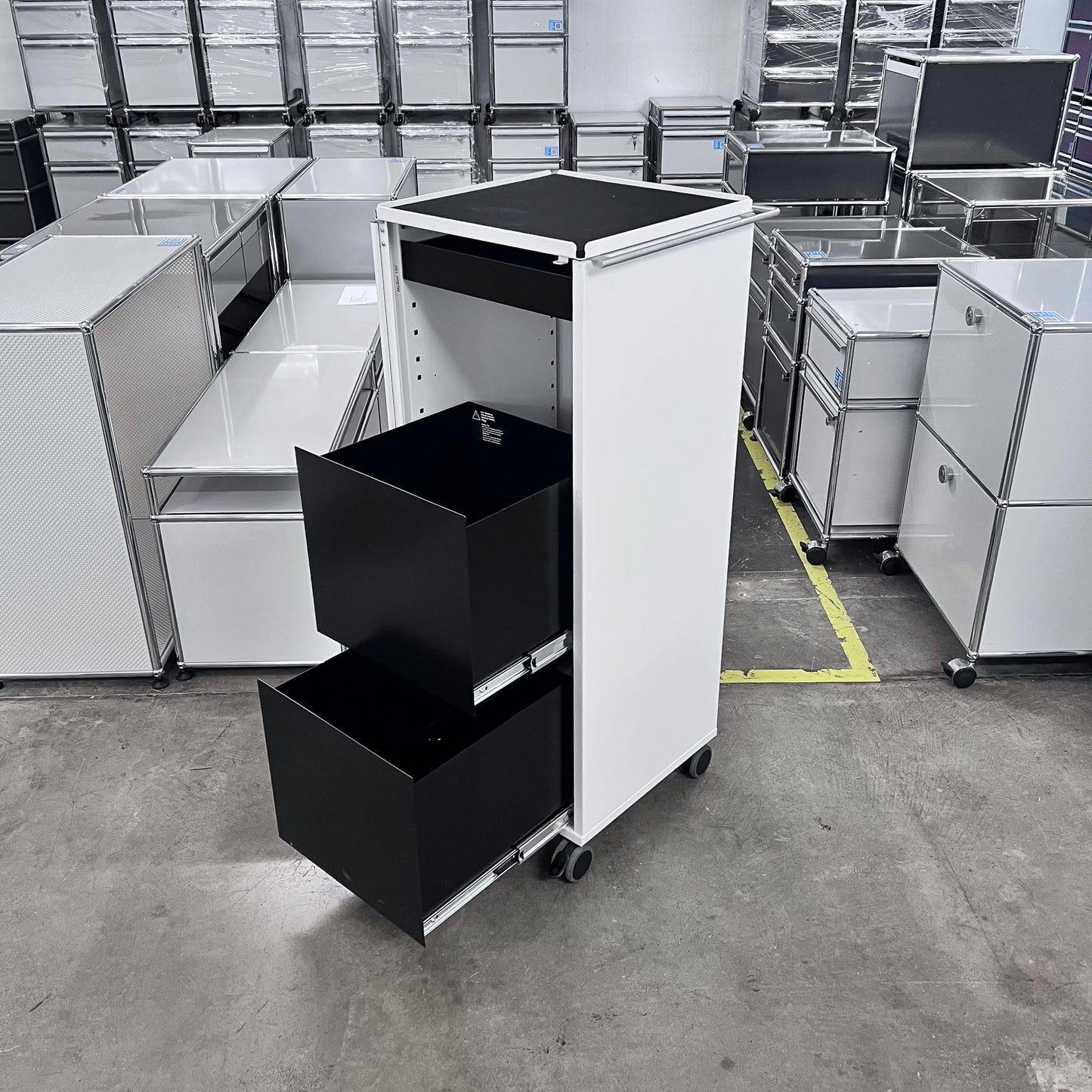 Bigla myBox Trolley, weiss, 3 Schubladen