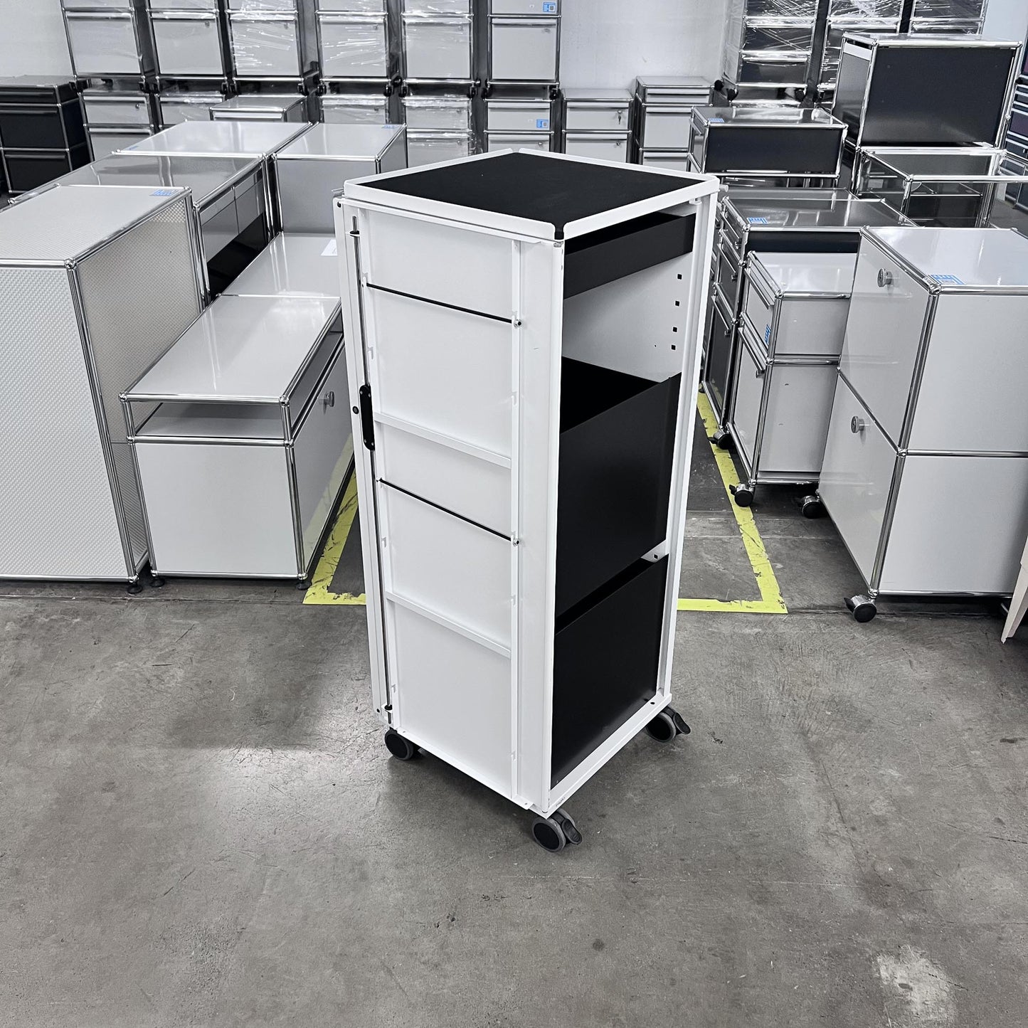 Bigla myBox Trolley, weiss, 3 Schubladen