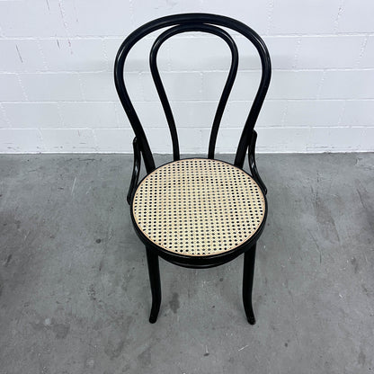 3 Bistrostühle, Schwarz