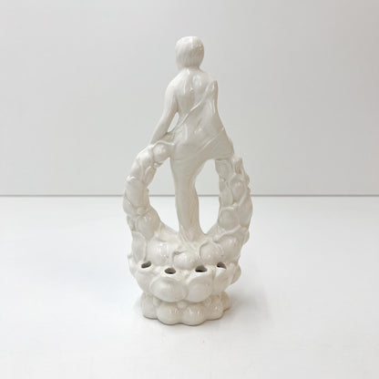 Blumensteckfigur, weiss