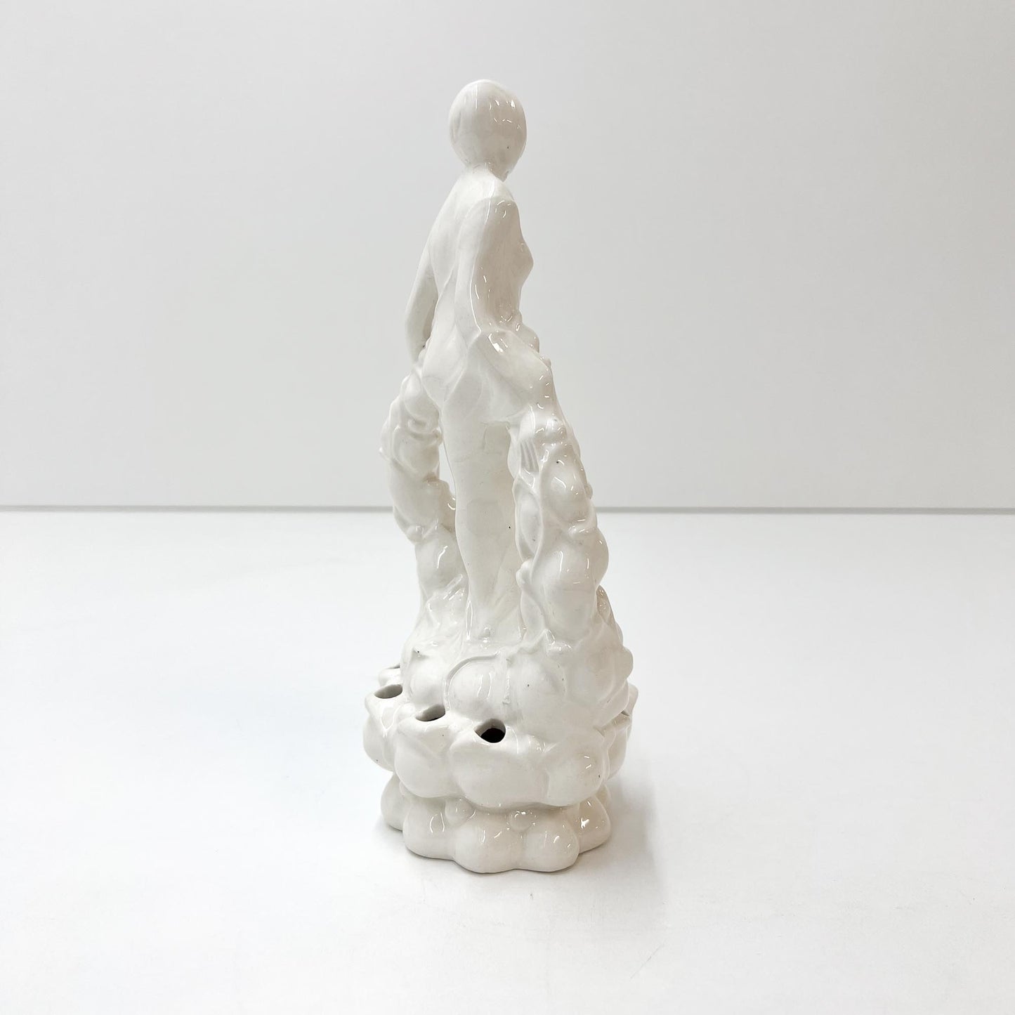 Blumensteckfigur, weiss