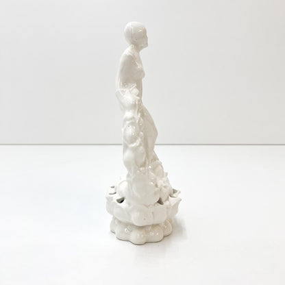 Blumensteckfigur, weiss