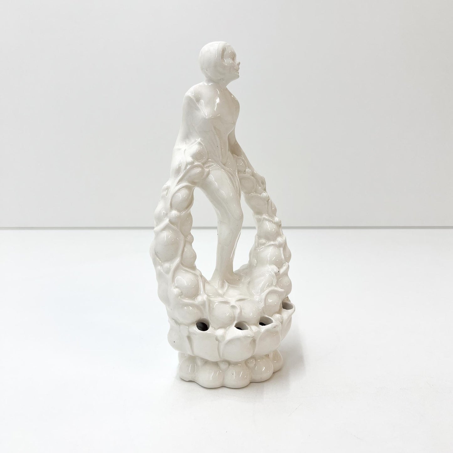 Blumensteckfigur, weiss