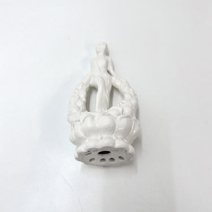 Blumensteckfigur, weiss