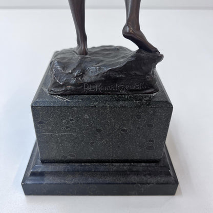 Bronzefigur Diana, Göttin der Jagd, Art Déco