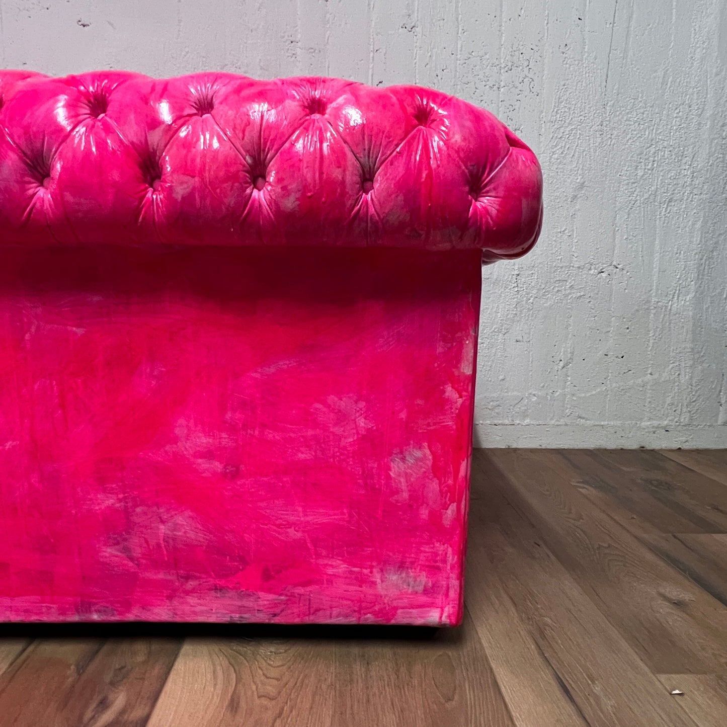 Chesterfield Sofa, Pink, 3-Plätzer