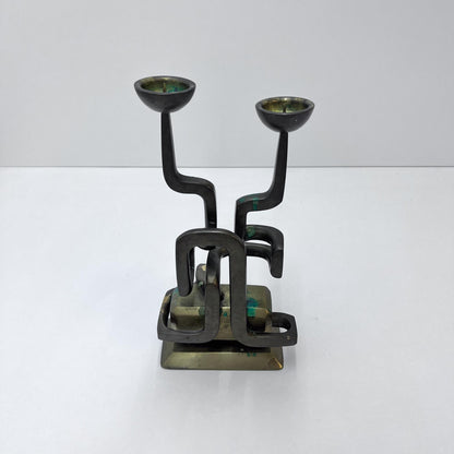 Kerzenständer Messing, 50er Jahre