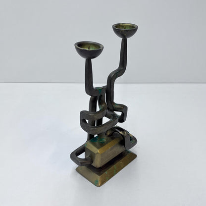 Kerzenständer Messing, 50er Jahre