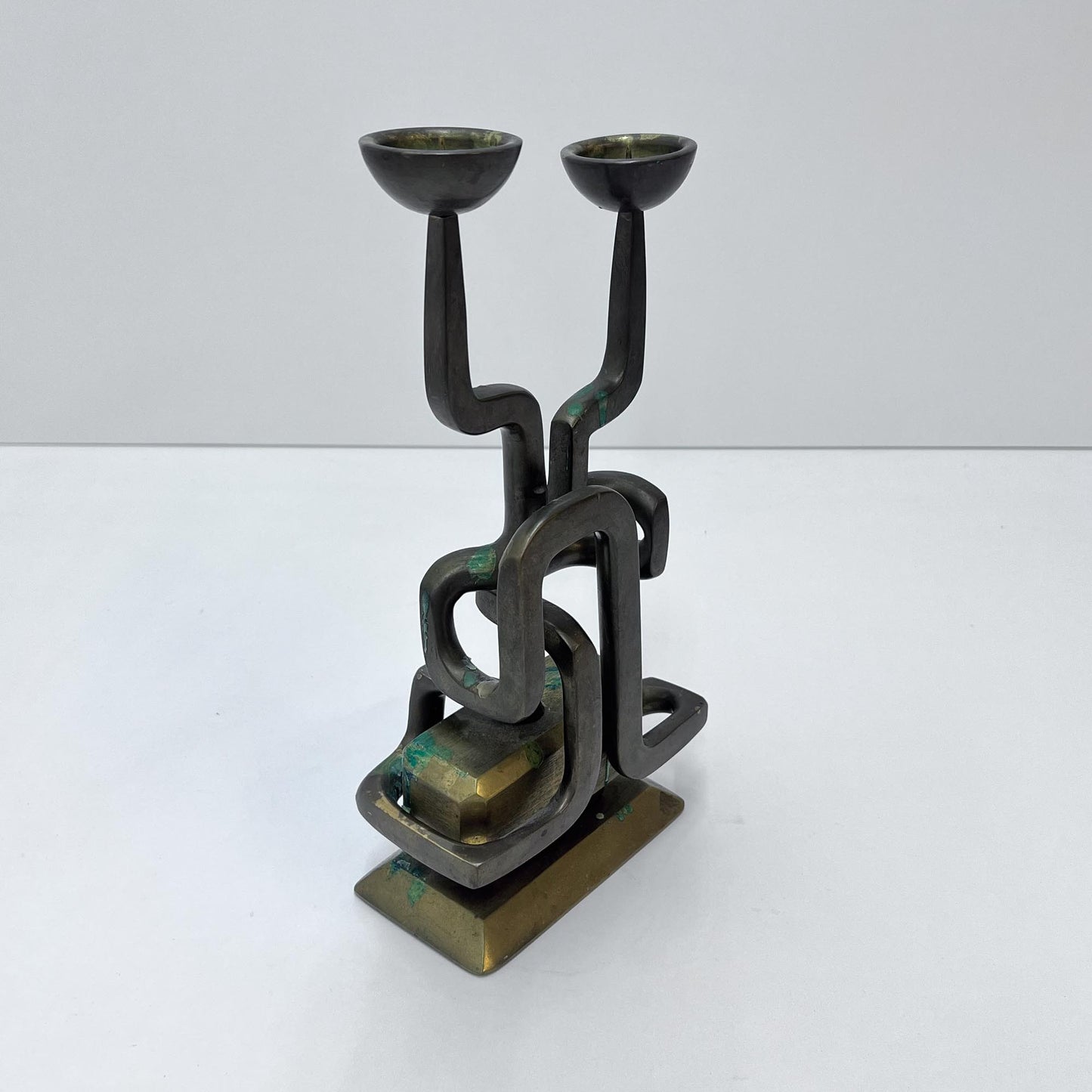 Kerzenständer Messing, 50er Jahre