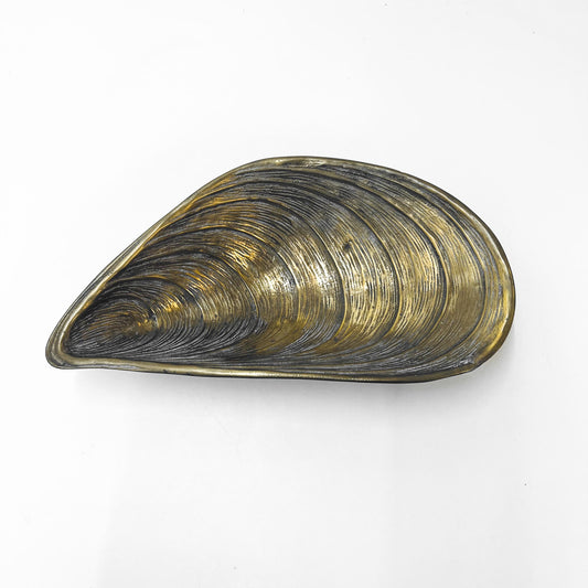 Messing Schale in Muschelform