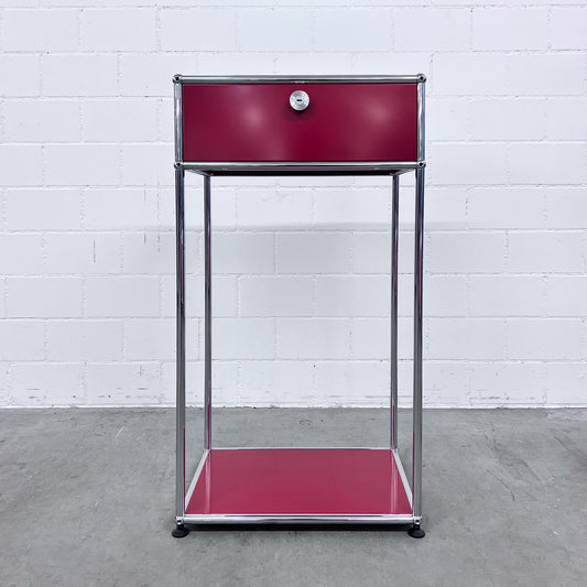 USM Konsole, Rubinrot, Klapptür, 50cm