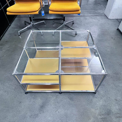 USM Loungetisch, goldfarbig, neuwertig