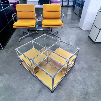 USM Loungetisch, goldfarbig, neuwertig