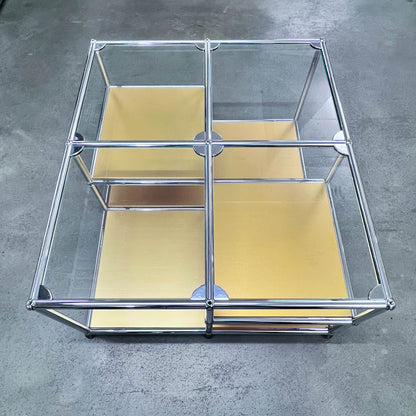 USM Loungetisch, goldfarbig, neuwertig