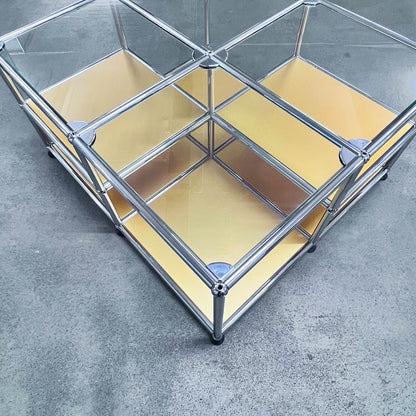 USM Loungetisch, goldfarbig, neuwertig