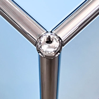 USM Regal, Hellblau mit 2 Klapptüren, neuwertig