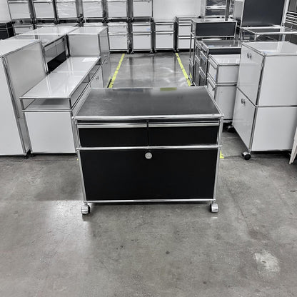 USM Organisationsmöbel, Graphitschwarz, 2 A6 Schubladen, Q3