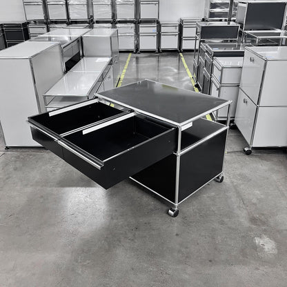 USM Organisationsmöbel, Graphitschwarz, 2 A6 Schubladen, Q3