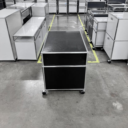 USM Organisationsmöbel, Graphitschwarz, 2 A6 Schubladen, Q3