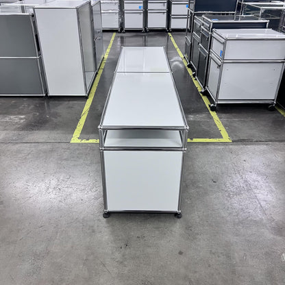 USM Regal, Lichtgrau, Klapptüren, Q1