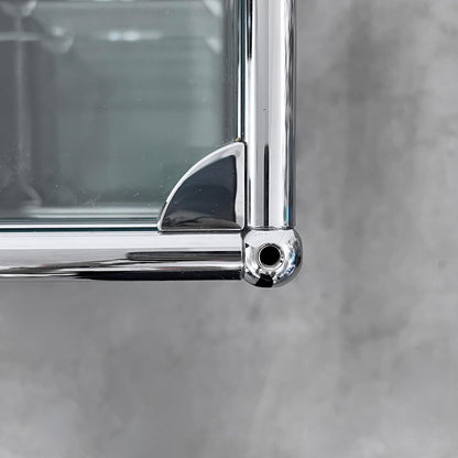 USM Regal mit Vitrine und Glasablage, Graphitschwarz