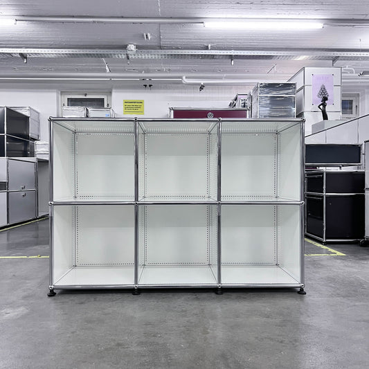 USM Regal, Reinweiss, 6 Fächer offen, Q1