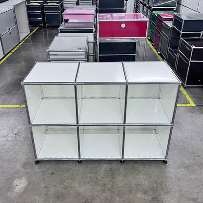 USM Regal, Reinweiss, 6 Fächer offen, Q1