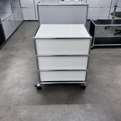 USM Rollkorpus, Reinweiss, 3 A6 Schubladen, Q1