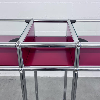 USM Sideboard Konsole, Rubinrot, Glas