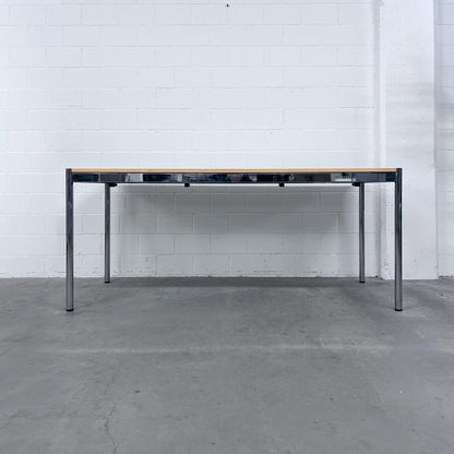 USM Tisch, Buche, 175x75cm inklusive Kabelkanal, Q3