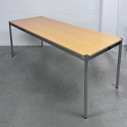 USM Tisch, Buche furniert, 200x75cm, Q2