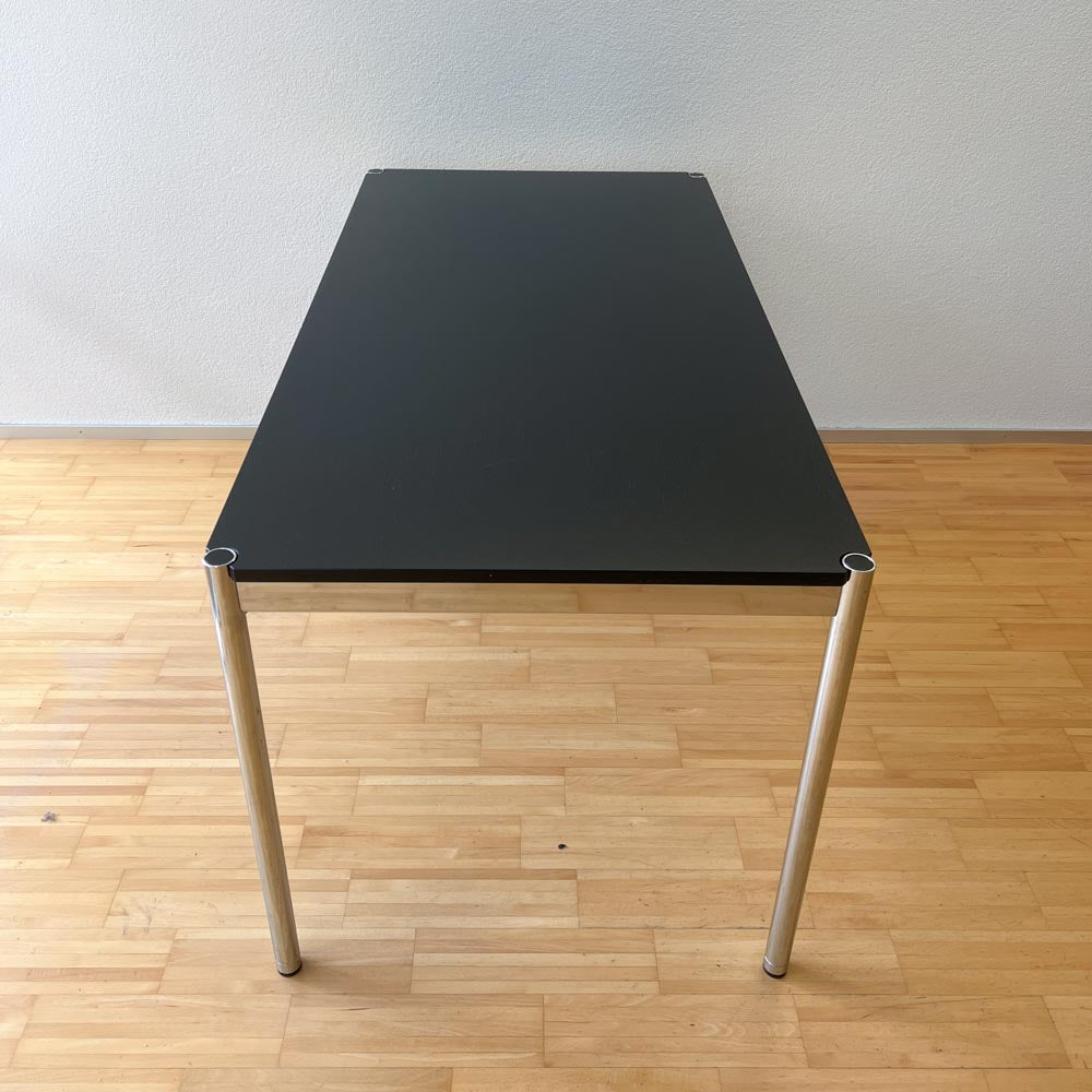 USM Tisch, Eiche Schwarz furniert, 150x75cm