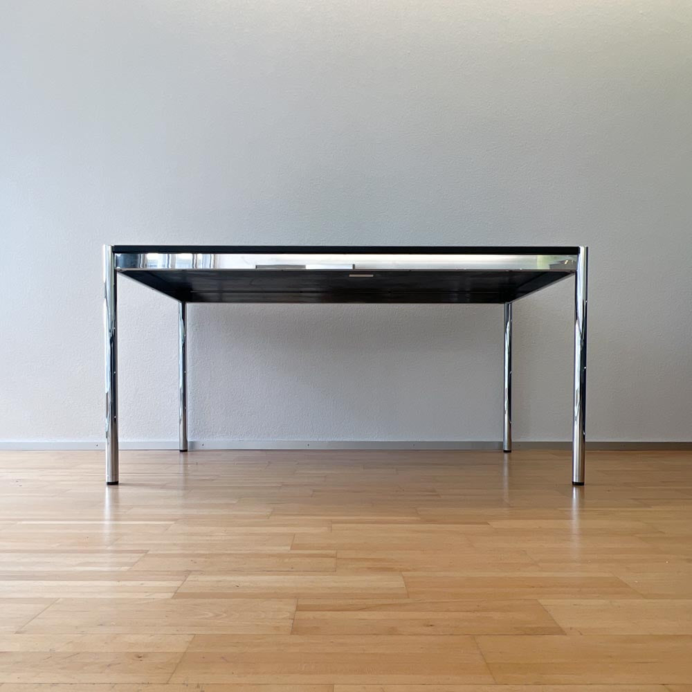 USM Tisch, Eiche Schwarz furniert, 150x75cm